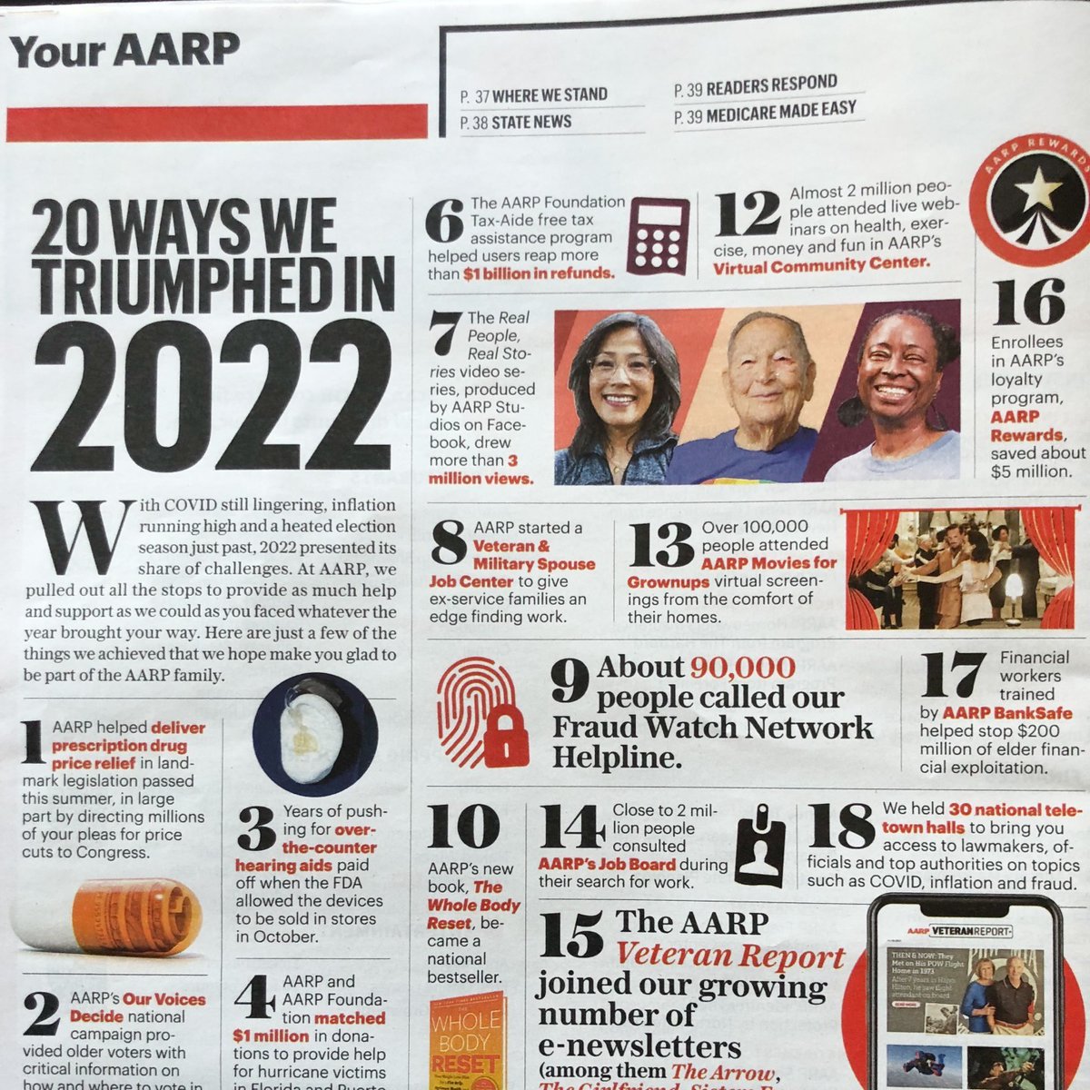 yes2next's tweet photo. So surprised to see a familiar face in this month's @AARP Bulletin. Such an honor to share the yes2next story, which has more than 1.7 million views! https://t.co/Hix1P8vng2 #grateful #AARP #yes2next https://t.co/4NkiTkZ2Wt