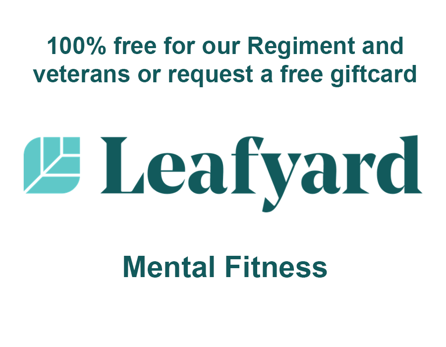 RAnglians's tweet photo. 100% Free access to the Leafyard mental health fitness. Feeling in need of a little extra help this winter wit your mental health? Visit https://t.co/t8KhIHZmau to redeem a gift token.

#mentalhealth #wellbeing #veterans #soldiers https://t.co/qL437nztAA