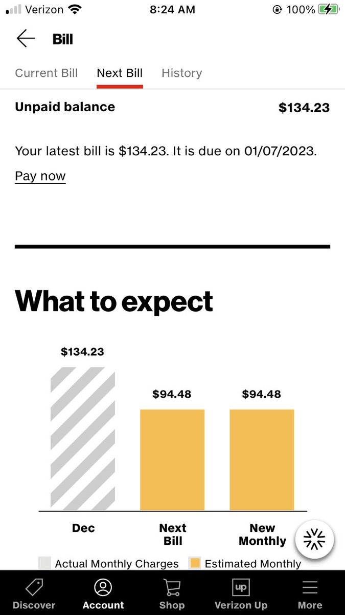 ViewmoreAyla's tweet photo. They estimated $88/mo when I signed up last week. Ugh. My last phone plan was $30/mo. I want $140 in my account so I dont even have to think about this! https://t.co/HUGUkj9s3A