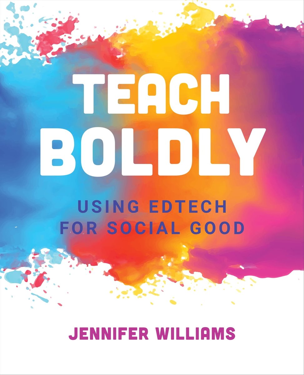 TeachersFirst's tweet photo. Don’t miss this FREE #winterPD opportunity! Join our virtual book study to read and discuss “Teach Boldly: Using Edtech for Social Good”—aligned with the #SDGs and ISTE Standards and jam-packed with practical strategies and tools. Learn More: https://t.co/CRNiB7gnoQ https://t.co/7btO0NbJBr