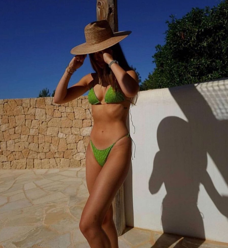 SwimwearWorld's tweet photo. Make the whole place shimmer when you wear this shiny #oseree bikini 💚

.
.
.
#swimwearword #bikinifashion #shinybikini #vacationmode #beachday https://t.co/grEi0Kfm9L