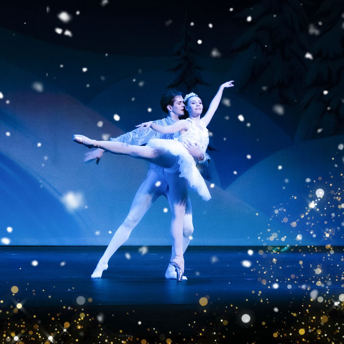 The Snow King and Queen promise you there will be snow TODAY... at The Nutcracker 2022  Get Tickets: loom.ly/og6TUw4   
Dec 16 - 18 at the beautiful Sloan Theatre, Greensboro Day #BeExtraordinary  #ArtisticMotion #TriadBallet
Dancers: John Gardner and Mary Rashford