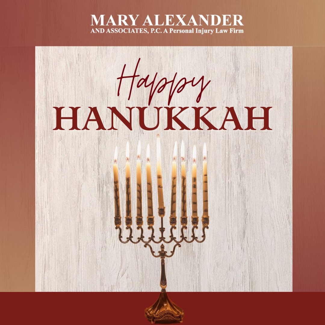 Happy Hanukkah on behalf of Mary Alexander and Associates!