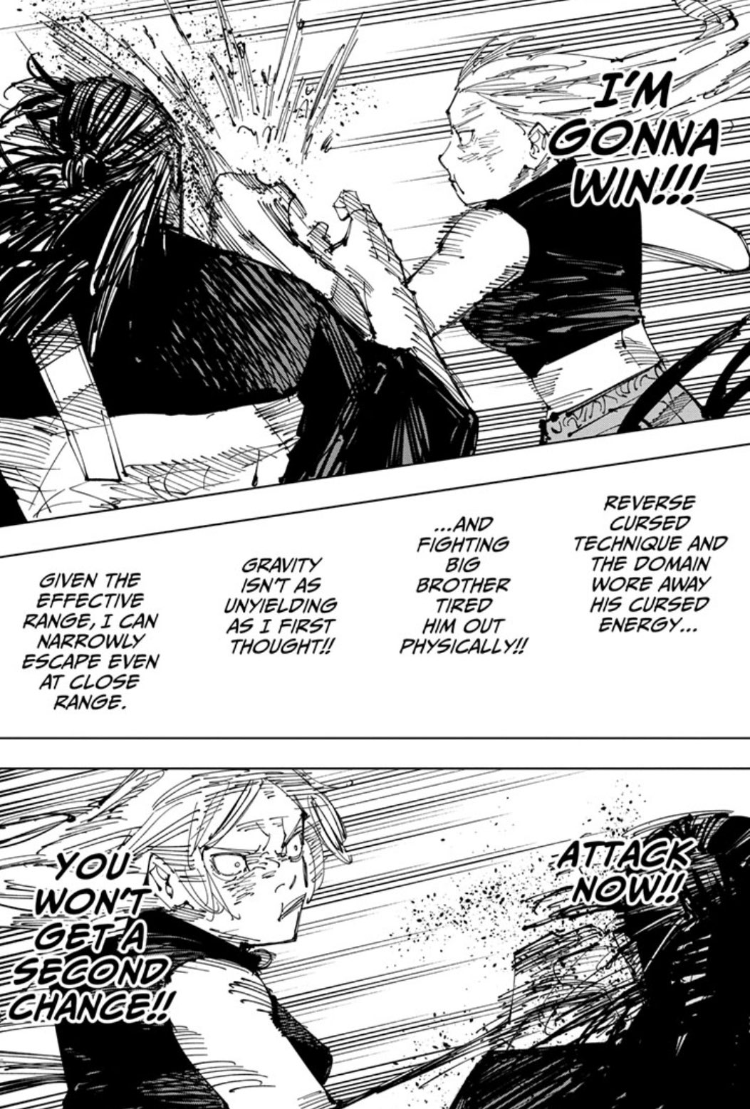 Lightning on X: "Yuki vs. Kenjaku proves two important notions about  high-level Jujutsu battles: First, Yuki's approach demonstrates how a  battle between Special Grades is essentially a battle of Cursed Energy. A