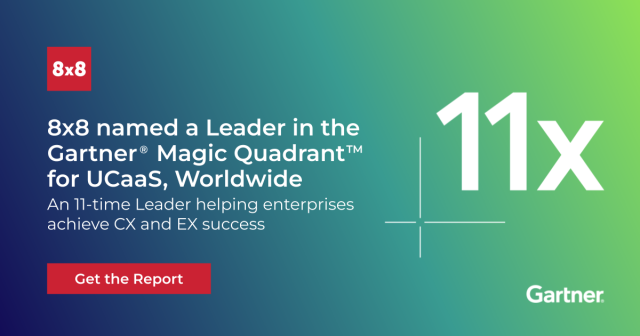 tinalundeensmit's tweet photo. Read why, for the 11th straight year, @8x8 has been named a Leader in the Gartner® Magic Quadrant™ for #UCaaS, Worldwide, which is longer than any other UCaaS vendor. In the report, read how we’re empowering customers to deliver the best #CX &amp; #EX. #XCaaS https://t.co/Zgp5JokvK9 https://t.co/AUML8jnIkc