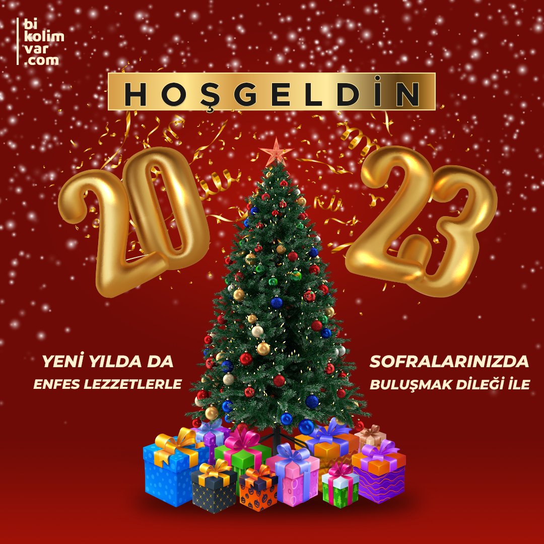bikolimvar's tweet photo. Hoşgeldin 2023 🎉 Yeni yılın size ve tüm sevdiklerinize huzur, sağlık ve mutluluk getirmesi dileği ile... 2023'te de sofralarınızda enfes lezzetlerimiz ile buluşmak üzere.

https://t.co/i6lSmCHMyC'da herkes için bikoli var.

#yeniyıl #hosgeldin2023 #yemek #antakya #biberli https://t.co/EszPb02ghX