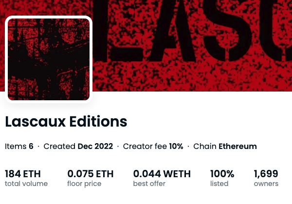 Tyler_Did_It's tweet photo. Lascaux is putting on a masterclass on open editions &amp; burns this week.

Their latest open edition Fukt minted at 0.01 ETH &amp; is now at 0.075, with an open burn today for Erekt.

Hakt is up to 0.19 on the latest tease of a 3:1 upcoming burn.

And oh ya, the art is pretty cool too https://t.co/UeySbwDmg5