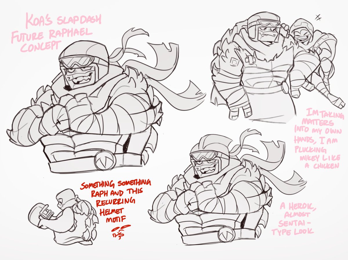 _MalloryWare_'s tweet photo. Been having this future Raph design tumbling around my brain since I watched the #Rottmnt movie

Real big fan of the idea also that Raph just doesn't stop growing bigger or spikier as time goes on. My son deserves to become a kaiju, he's earned it https://t.co/F8HWc27eLt