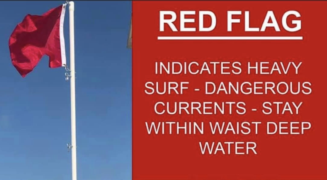 City of Corpus Christi on Twitter "Today's beach flag warning is red