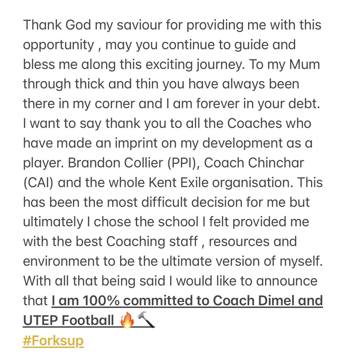 I’m Home !! <a href="/BCollierPPI/">Brandon Collier</a> <a href="/CoachDimelUTEP/">Dana Dimel</a> <a href="/CoachWally/">Matt Wallerstedt</a> <a href="/JUCOFFrenzy/">JUCO Football Frenzy</a> <a href="/JuCoFootballACE/">JuCo Football Forer</a> <a href="/UTEPFB/">UTEP Football</a>