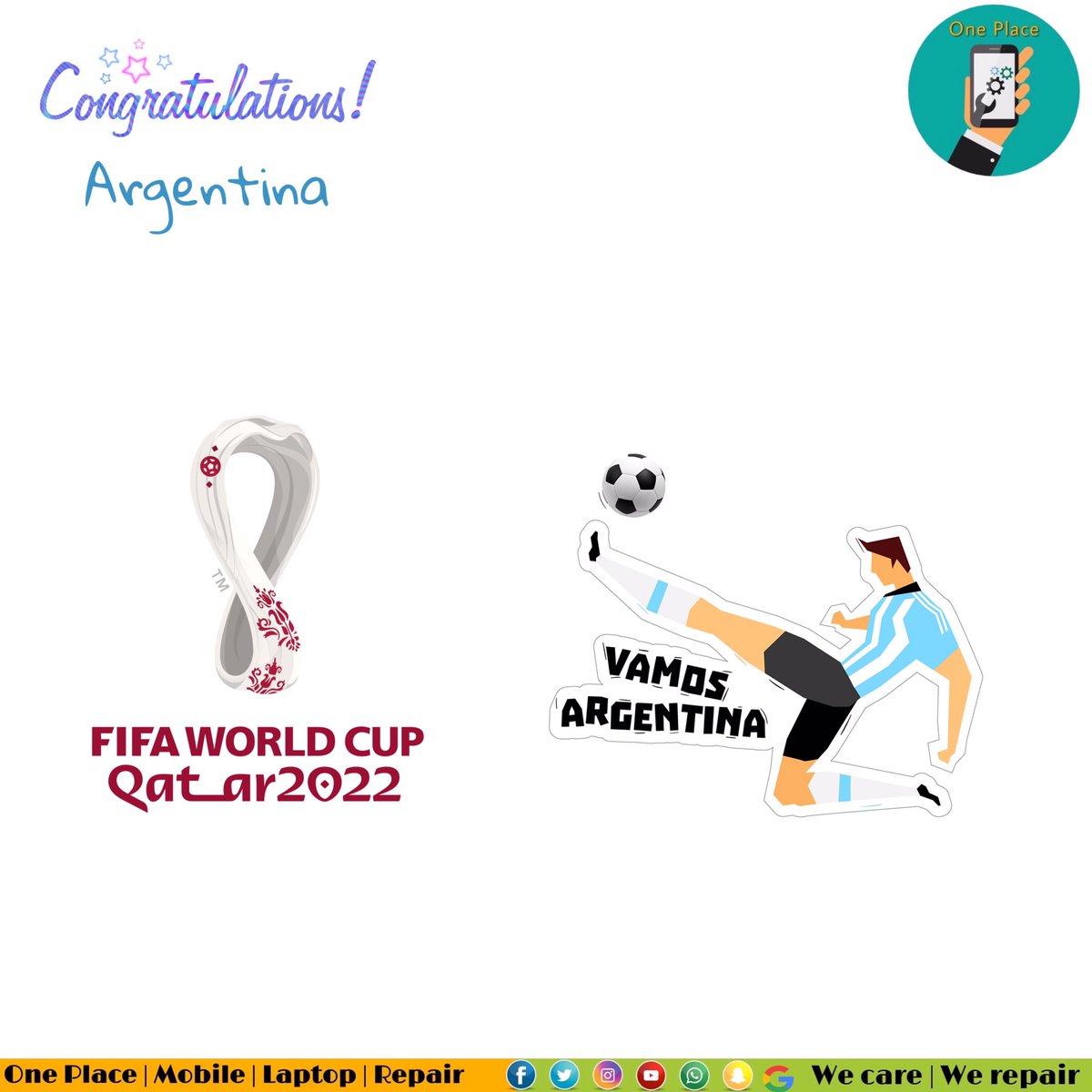 oneplaceop's tweet photo. Woww !!

Goals to achieve Goals… ⚽️ 

Congratulations Argentina 🎊👏🏻🥂

#Qatarworldcup2022
#qatar
#football
#argentina
#gameplay
#Messi
#worldcup https://t.co/F4kyojpsmA