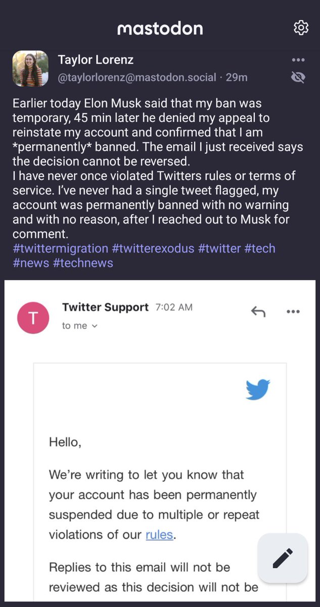 appyhapps_nl's tweet photo. @elonmusk @ericweinstein ???? seems that instead of lifting the suspension, it became a permanent suspension. https://t.co/XxvXXUpeBP