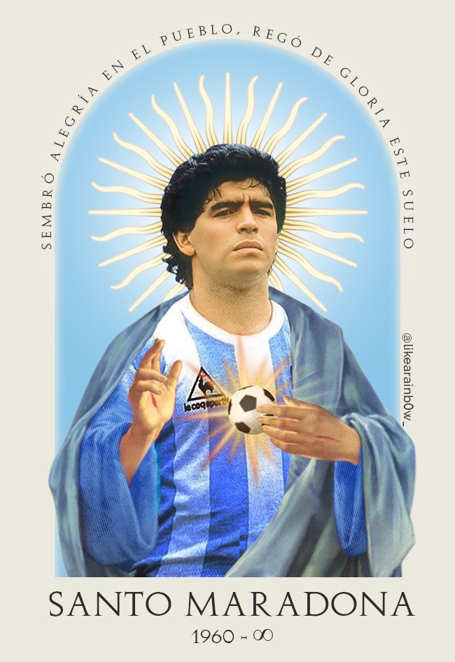 out of context Maradona tweet media