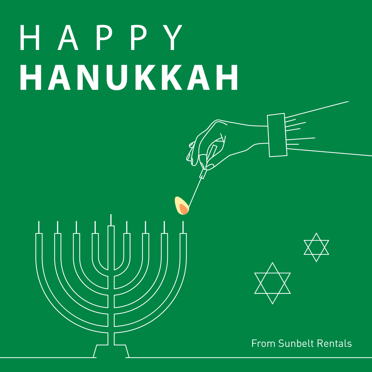 Chag sameach! Peace and light to you and your family on these eight nights — and every night after. 🕎 #hanukkah #happyhanukkah