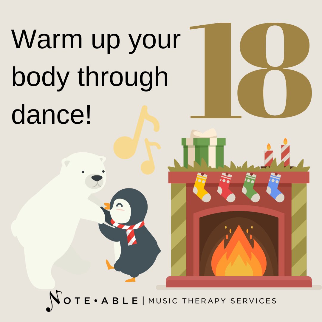 noteables's tweet photo. 12 Days of MUSIC! 🎶📯🔔🎁🎄

Warm up your body through dance!

#12daysofmusic #MusicIsForEveryone #NMTS https://t.co/gDdHCQAD35