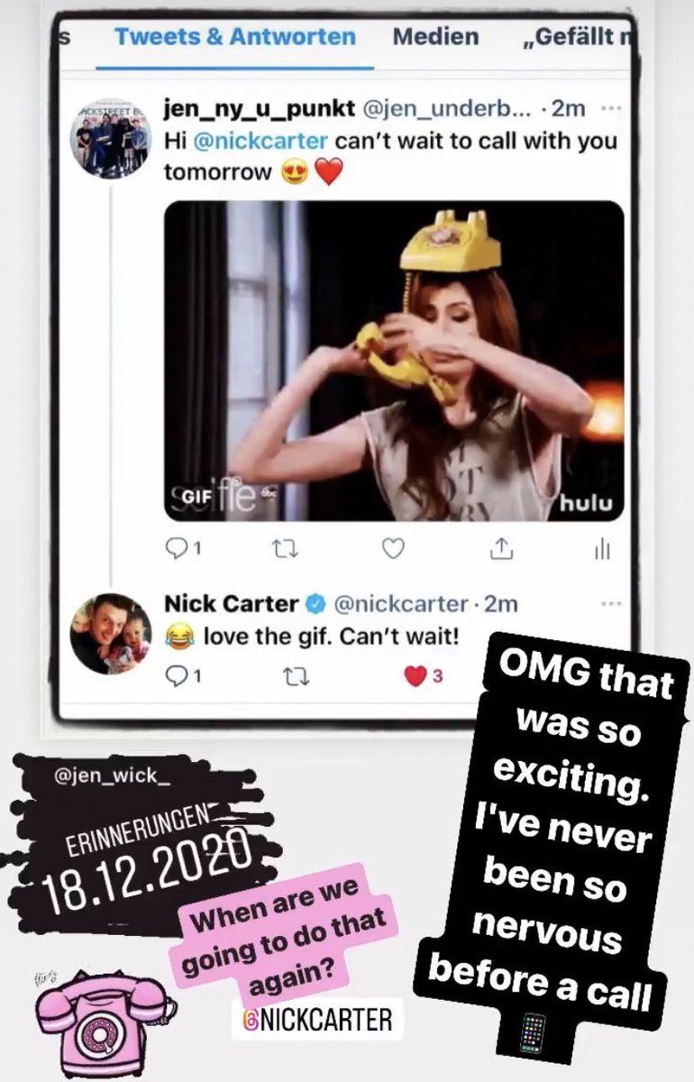 jenny_upunkt's tweet photo. 2 years ago β¦. that was so exciting @nickcarter
I've never been so nervous before a call and then had a technical problem with the sound. I remember you showed me your #tannenbaum π#NickCarter #loopedlive https://t.co/dXSO6t929P