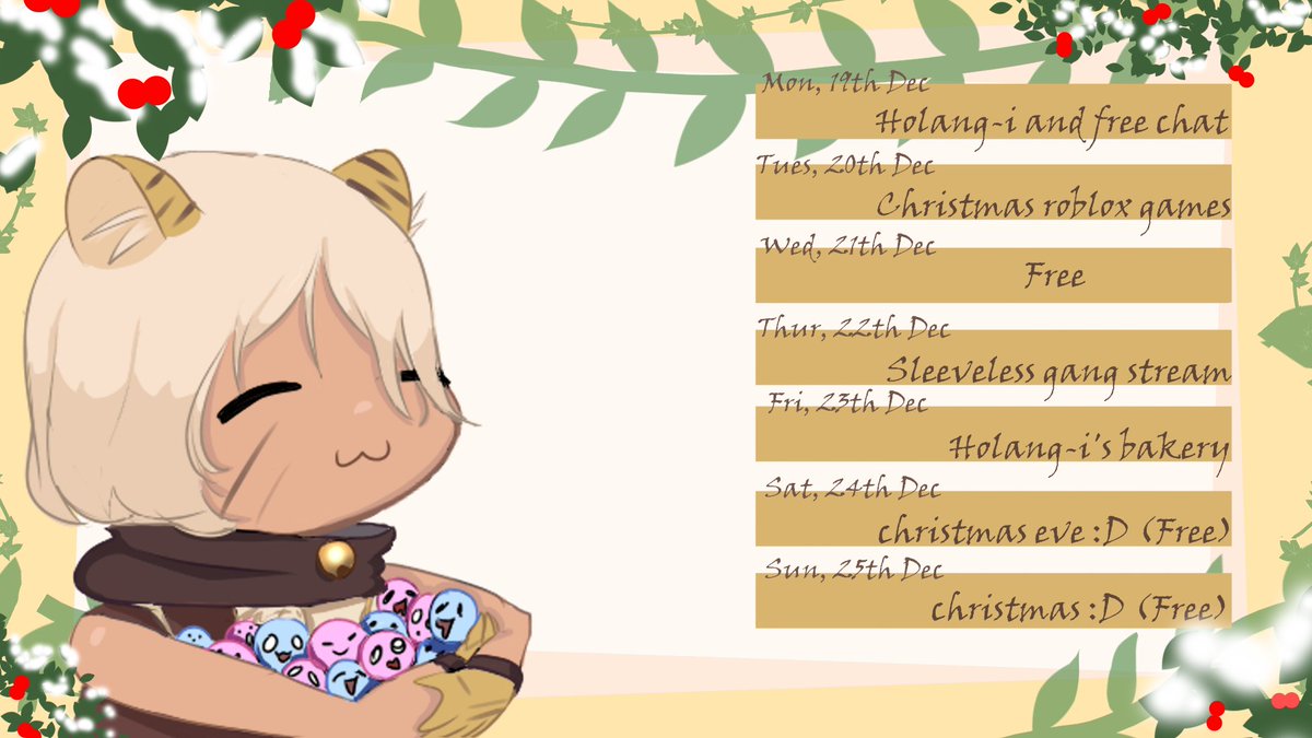 mopigong's tweet photo. The first time I made a streaming schedule!! :D
Stream schedule for the next week, I would love to see you there~ (ﾉ◕ヮ◕)ﾉ*:･ﾟ✧
Where I will stream: https://t.co/Qunkcd2DAg

#VTuberUprising #VTuberEN #Streaming #twitchstreamer #SCHEDULE https://t.co/vPLQ8TFyAT
