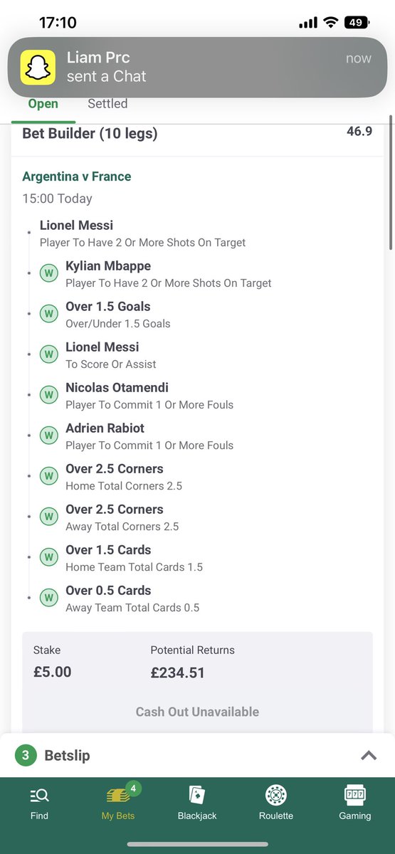 ash_siddall's tweet photo. @AndyRobsonTips How have they took this off me? Please say messi shot was on target at end of 90min https://t.co/2gLheA98yF