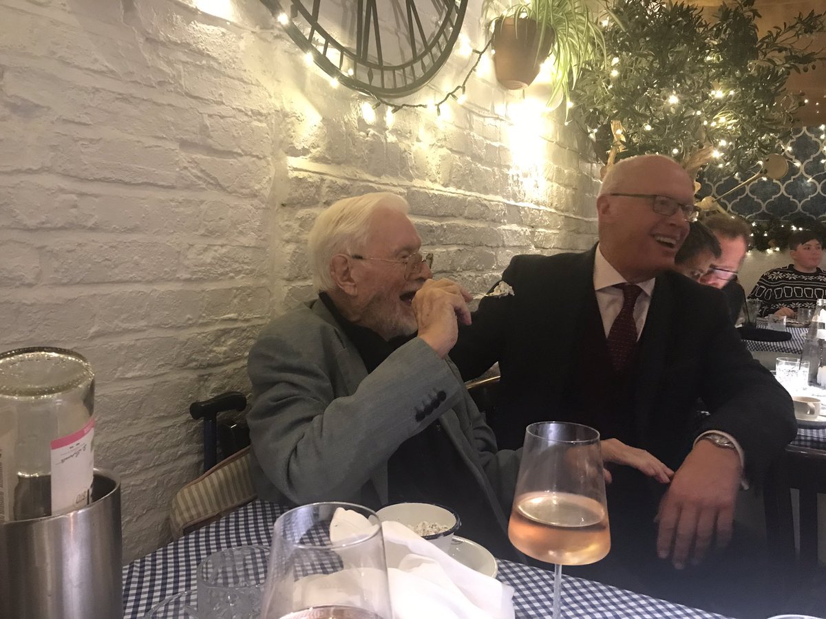 Lovely to have lunch with the former Chelsea FC Chairman Ken Bates today - 91 years old and very spritely #ChelseaFC #OldSchool