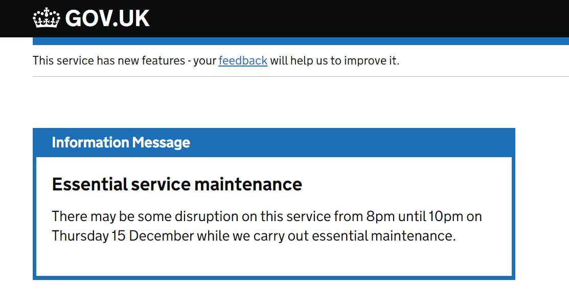 DavidCottingham's tweet photo. @CompaniesHouse Something appears to be broken with your site... I've tried to login just now (and ~1 week ago), and when I'm prompted for my 2nd factor, it sits and hangs, then ends up at a generic error page. There's a message on your login page from Thursday... https://t.co/iaNxW52ItH