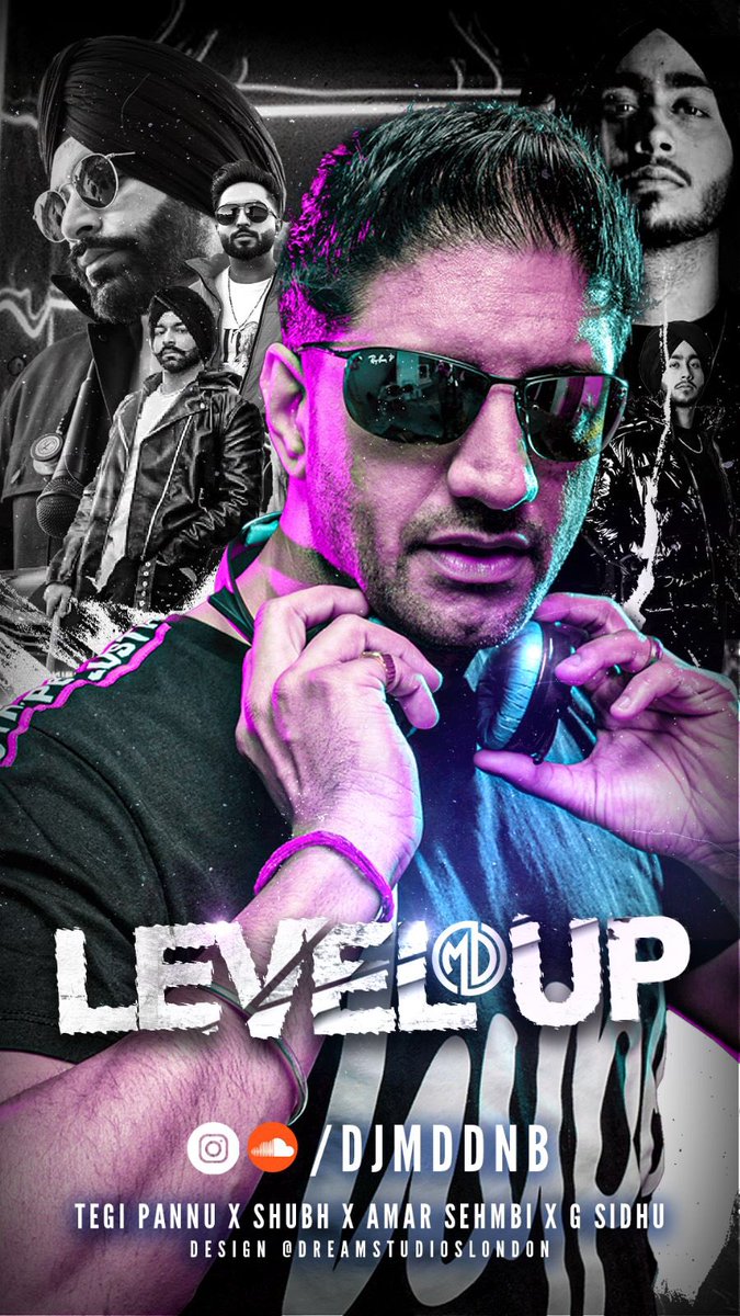 Level up mixtape artwork created for <a href="/dholnbass/">Dhol N Bass Roadshow</a> very own <a href="/djmddnb/">DJMD</a> 

#dreamstudioslondon #levelup #desimix #shubh #gsidhu #djmd #soundcloud #coverdesigns #bhangra #desi