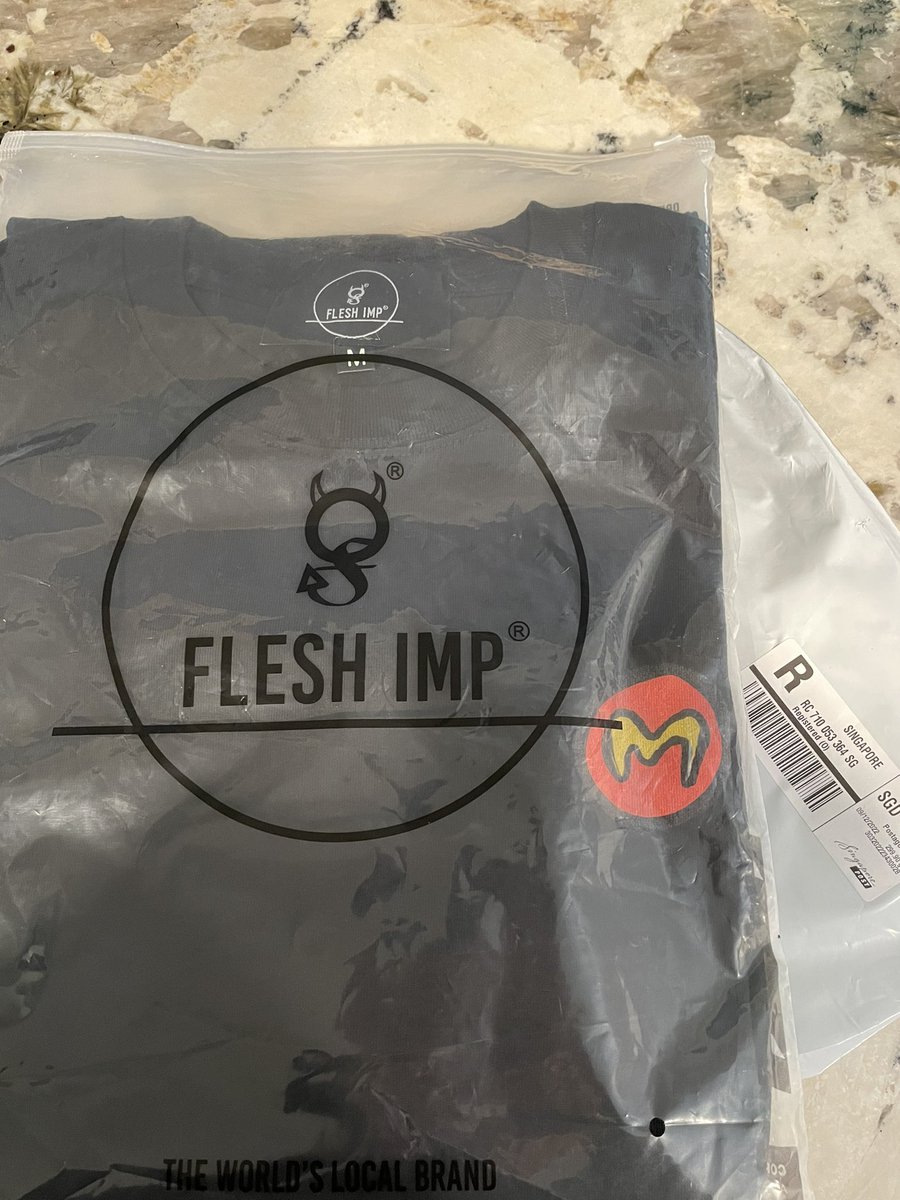BurgerboyClt's tweet photo. @Metabea5t @0xMojojo @goblintown Quite possibly the coolest piece of clothing I now own! #goblintown #singaporemerch #LFG #gobfamily https://t.co/0U6kemDsyP