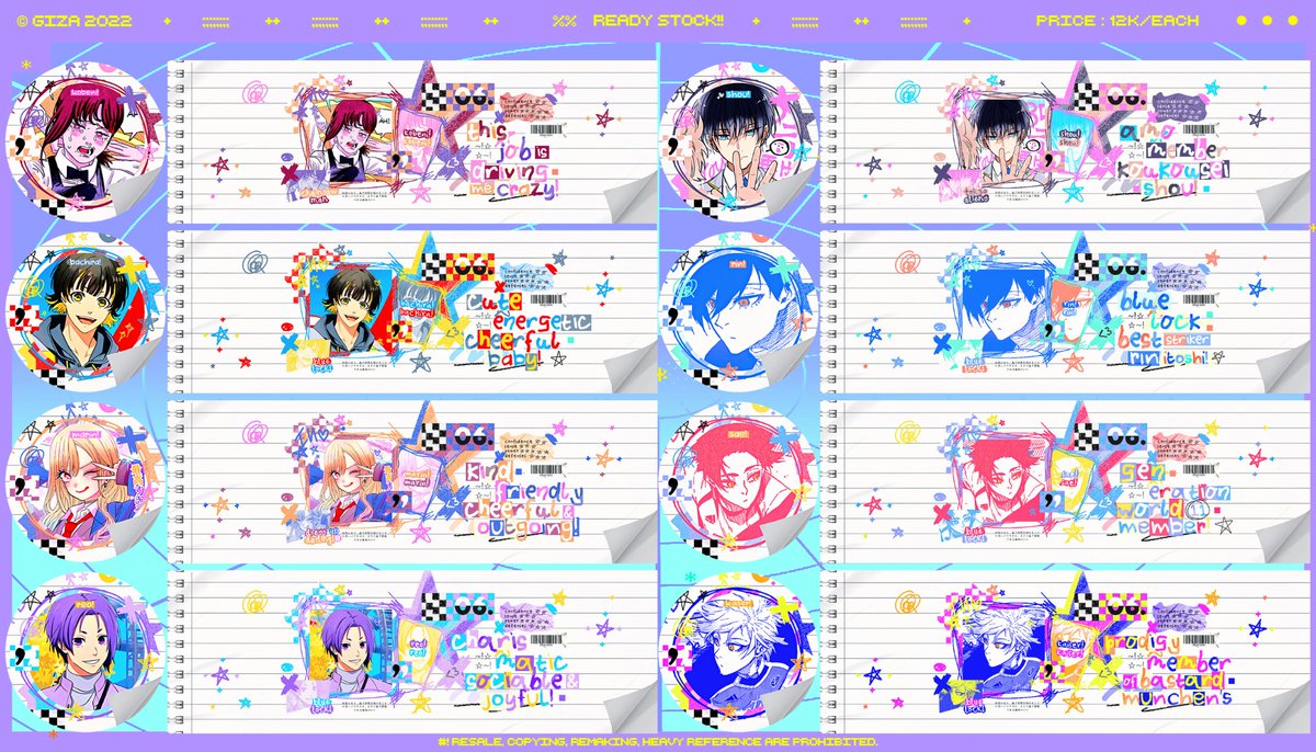 boleh bantu rt? makasii <3

halo jam 19.00 nanti aku ada layout anime ready stock dibawah ini! price 12K/1,  payment bisa all ewallet (QRIS) udah dapet ava both png jpg, boleh book dengan ketentuan +3K/layout.

#zonauang #zonaba #zonabu