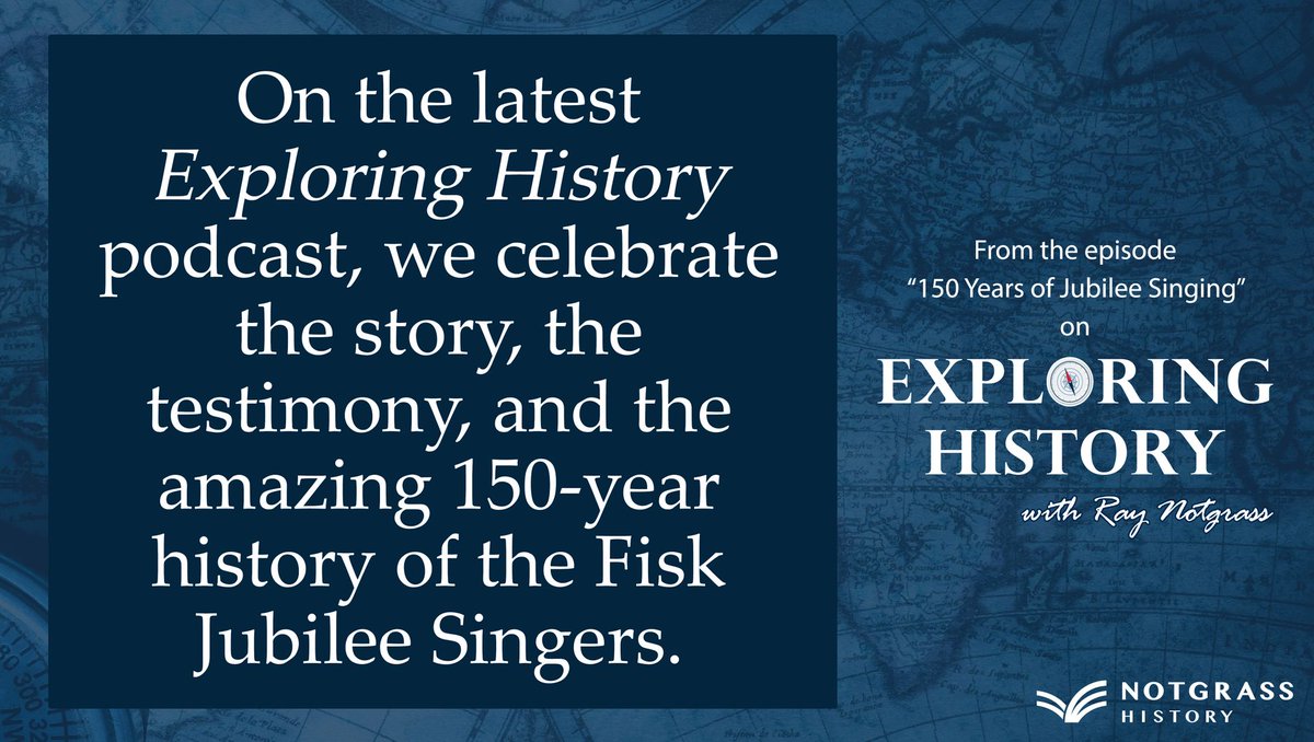 NotgrassCompany's tweet photo. 🎙Don't miss the inspiring story of the Fisk Jubilee Singers on the latest 𝘌𝘹𝘱𝘭𝘰𝘳𝘪𝘯𝘨 𝘏𝘪𝘴𝘵𝘰𝘳𝘺 podcast.
https://t.co/GjiZ1r2w1C
#exploringhistorypodcast #homeschool #notgrass #notgrasshistory https://t.co/Mg75bSWV7d