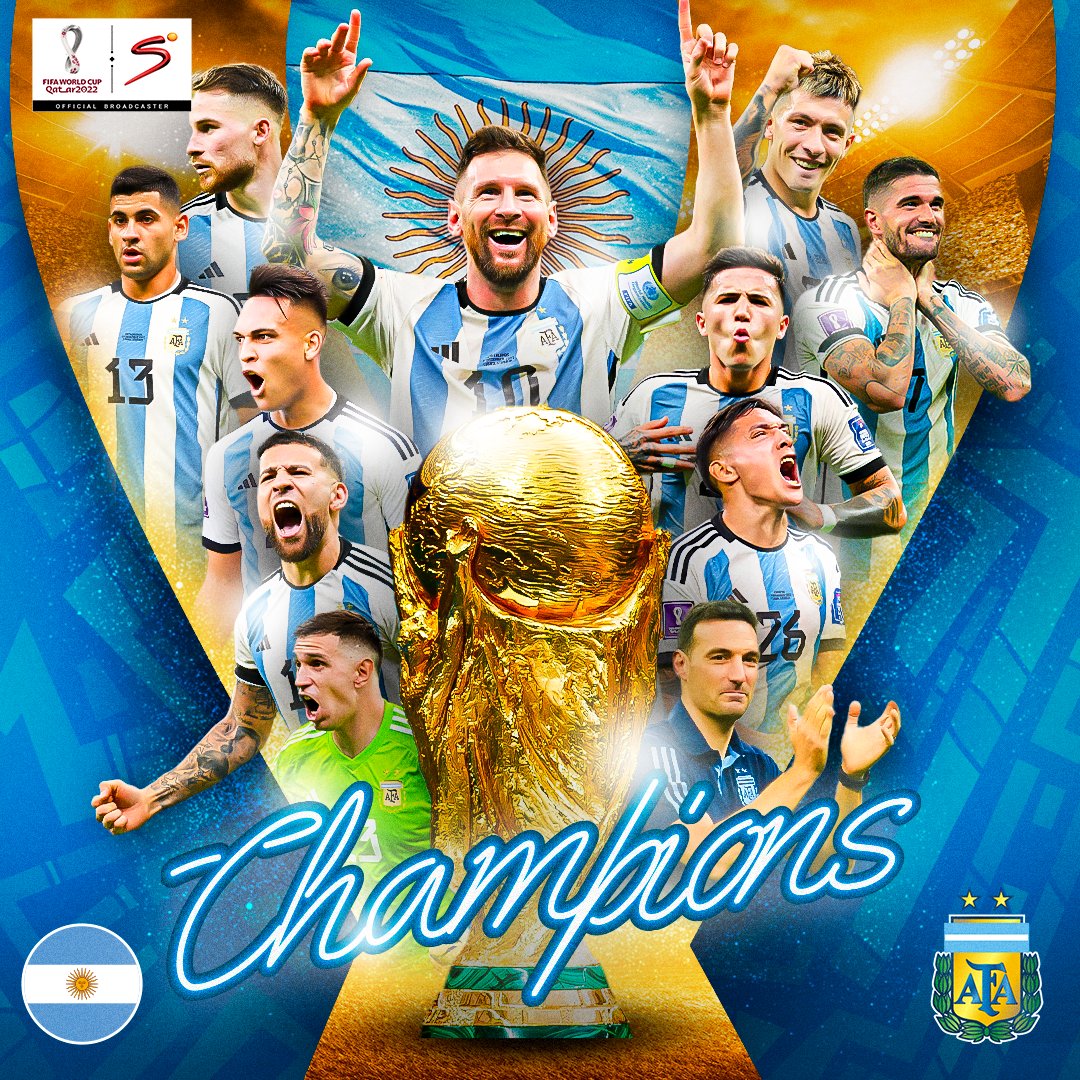 Argentina are #FIFAWorldCup Champions!