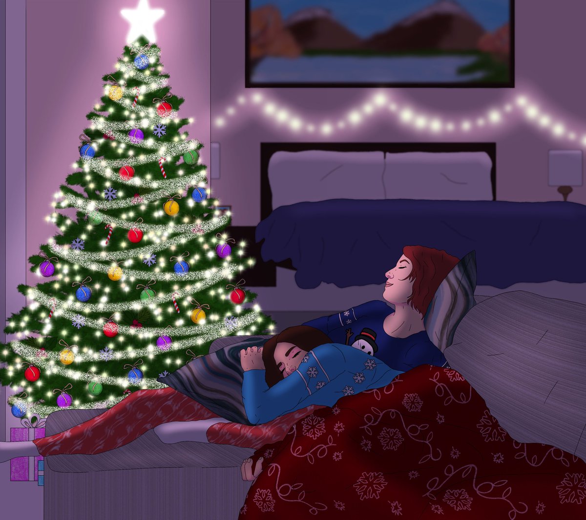 #SecretSanversAdventCalendar Day 18 

A beautiful fanart by <a href="/Sanvers_L/">Lily 🐺</a> ❄️❤️