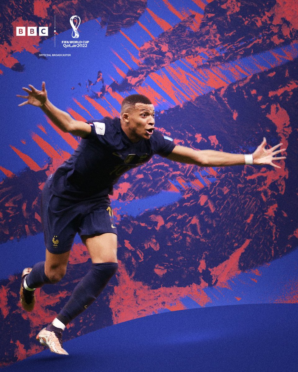 BBCSport's tweet photo. KYLIAN MBAPPTHREE 🔥

WE'RE LEVEL AGAIN 🤯

#BBCFootball #BBCWorldCup https://t.co/zyUlEZ9eud