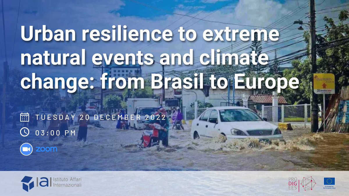 IAIonline's tweet photo. Workshop discussing best practices and innovative methodologies for urban resilience building to extreme natural events and climate change happening on Tuesday!

Organized in the framework of #PRODIGEES project

Register here👉 https://t.co/7H8DN0kT2L https://t.co/0JaaQLfoKJ