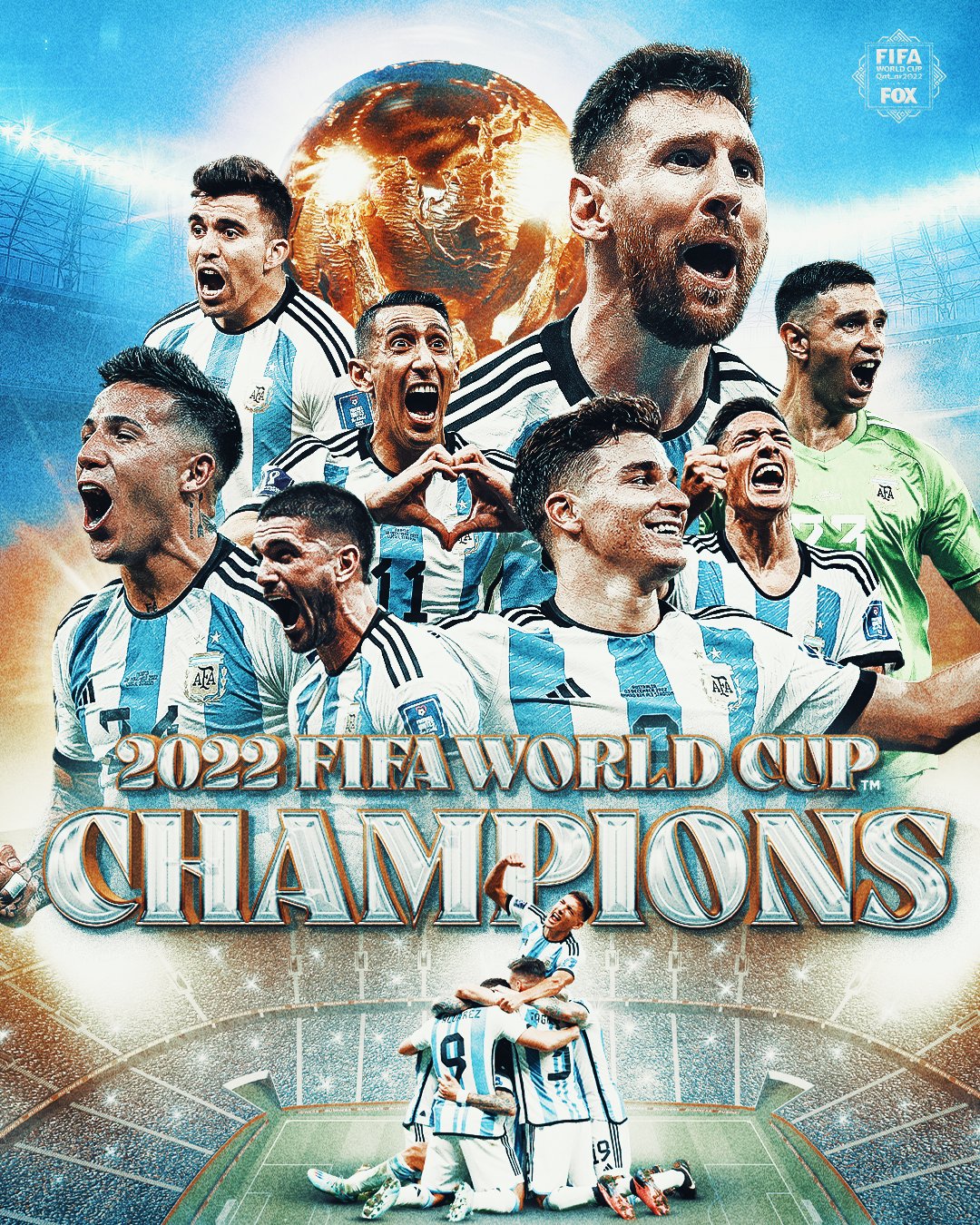 FOX Soccer on X: ARGENTINA IS THE 2022 FIFA WORLD CUP CHAMPION