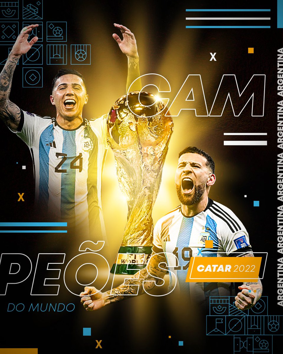 🏆 CAMPEÕES DO MUNDO!!! PARABÉNS! 🇦🇷 🦅

#SejaOndeFor #FIFAWorldCup