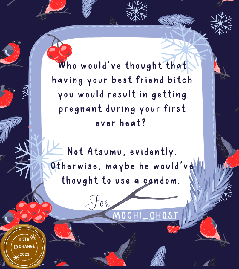 skts_exchange's tweet photo. A holiday gift for @achumubby ✨

You Give Me Fever
E • 11k • omegaverse, accidental pregnancy, friends with benefits
#NSFW
https://t.co/v4DOYKjuNn https://t.co/sH8hUL8Gis