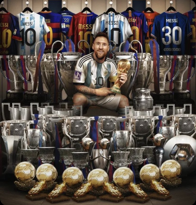 The debate is over… Messi is the greatest of all time 🐐