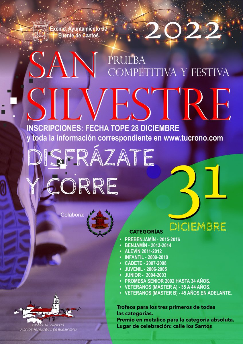 abueloJAmendez's tweet photo. Familia Candelario Barroso, fuentecanteñ@s, invitándonos a la San Silvestre Fuentecanteña. https://t.co/U9kqHZNtwS