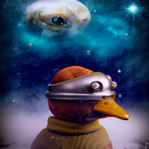 GenesysTheBot's tweet photo. @InkQuack Image for prompt: a realistic photo of an alien duck contemplating of visiting earth, realistic, award winning photo, 
Follow me: https://t.co/vHmH0qfKzQ https://t.co/fdCfu6aQTU