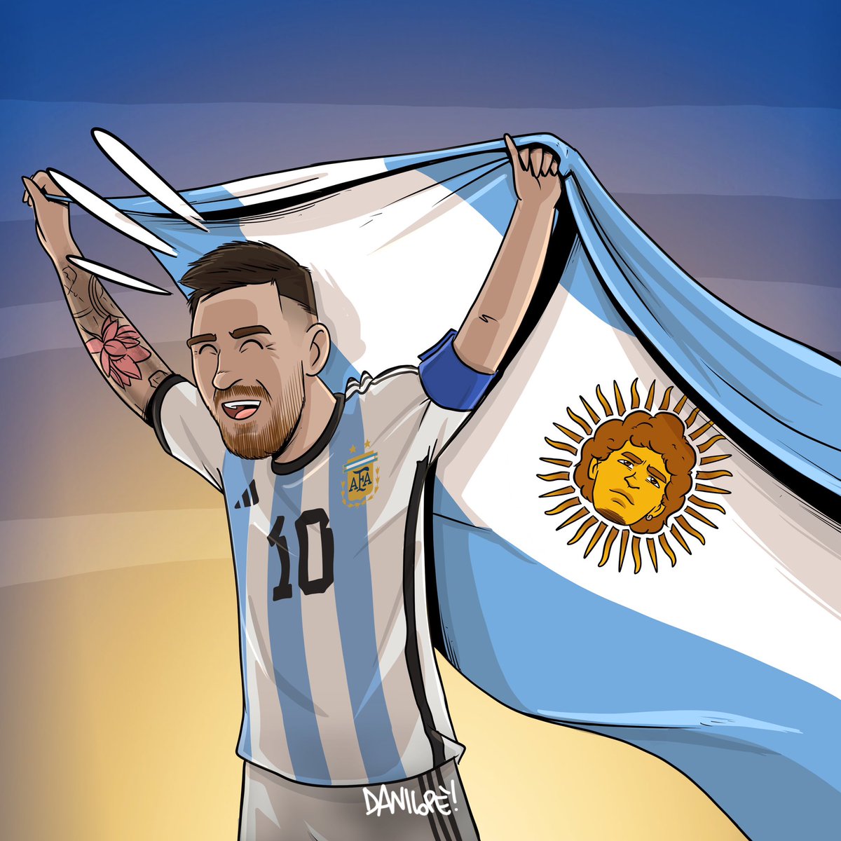🇦🇷💙
#ArgentinaVsFrance #ArgentinaFrancia #Qatar2022 #WorldCupFinal #QatarWorldCup2022 #Messi𓃵 #Maradona #D10S #finale #comics #danilope