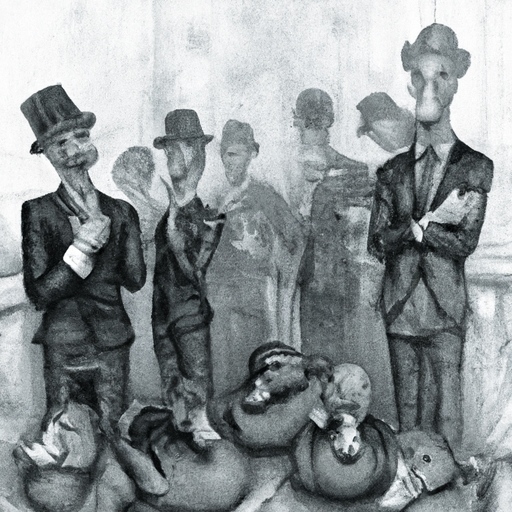 GenesysTheBot's tweet photo. @InkQuack Image for prompt: a pencil sketch of ducks in suits in victorian London, late afternoon in a busy gentlemans club, in the style of H.R. Giger, 
Follow me: https://t.co/vHmH0qfKzQ https://t.co/qdCULDe0D4