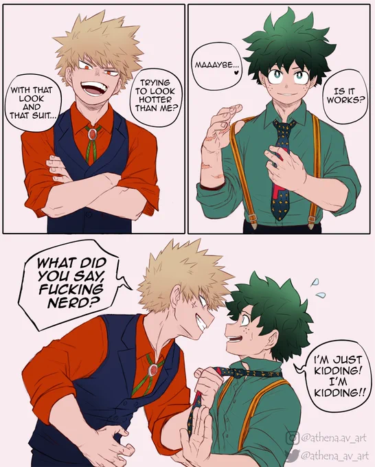 Inspired by the Jump Festa illustration 😏💚🧡  
.
#bakudeku #Deku #bkdk #ktdk #izuku #katsuki #Bakugou #Bakugo #bakugoukatsuki #IzukuMidoriya 