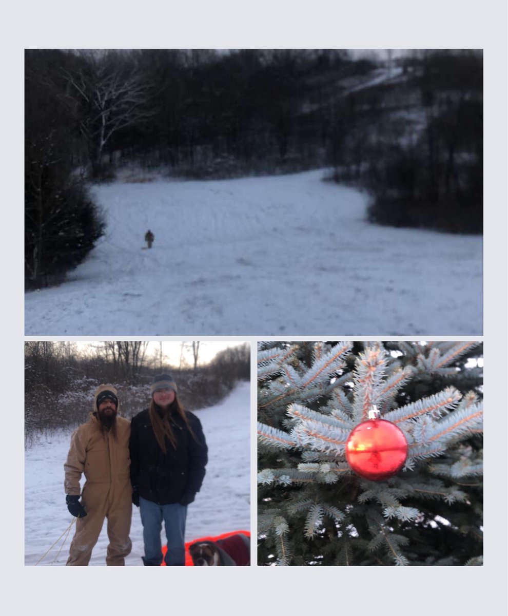 swampybake's tweet photo. Spreading a little Christmas cheer, little sledding, a little hiking and now home to the smell of a spiral ham in the oven…some days are just so good ❄️🎄🤶🏻

#christmas #christmasvacation #bakerfamily #mrsbaker #frank #oldeenglishbulldogge #hiking #sledding #christmasinwisconsin https://t.co/5vKNsPa84q