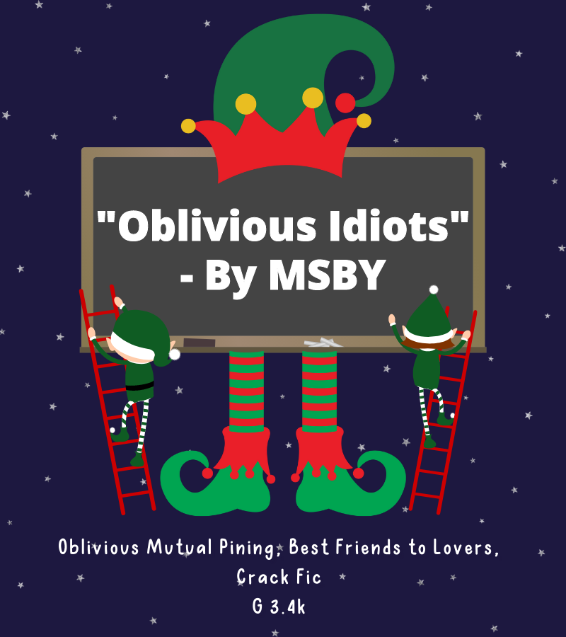 skts_exchange's tweet photo. A holiday gift for @sprdc_obssn ✨

"Oblivious Idiots" - By MSBY
G • 3.3k • oblivious mutual pining, best friends to lovers, crackfic 
https://t.co/Km4a85NUcB https://t.co/KLKYAxFT4k