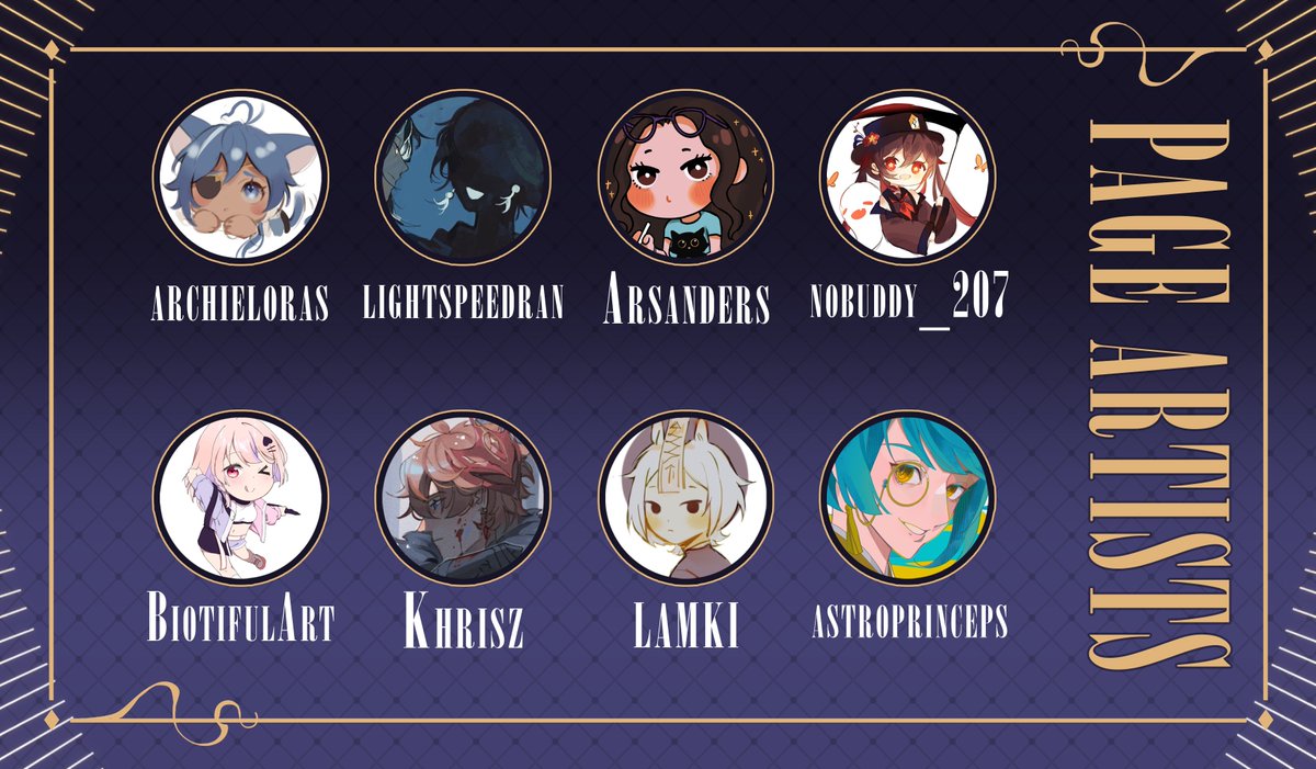 GenshinSkating's tweet photo. ❅˚･: Contributor Lineup :･˚❅ https://t.co/qQ8M2UPWt7