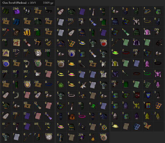 JackRS__'s tweet photo. Opening 138 Master Caskets shortly to round off celebrating 7 Years of streaming on Twitch. Will start the opening from around 7:30 GMT onwards.

Loot from the 1,650 Mediums for those who missed any of the 15 hour stream yesterday: (1 didn't register on the tracker) https://t.co/vC5jZiYQ0j