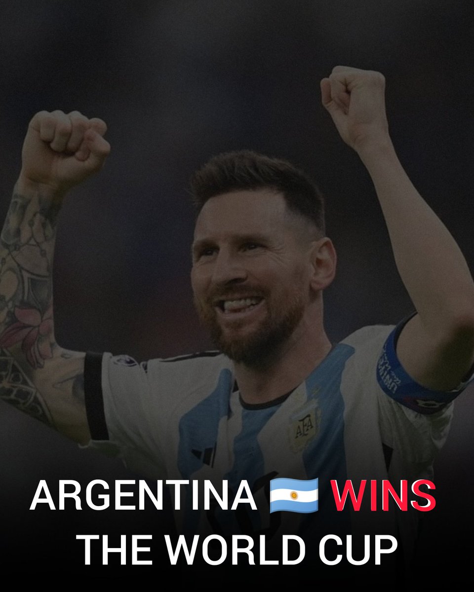 05ashisharya's tweet photo. What A Magnificent WIN!
Vamosssss Leooo Por Ser Argentinooo
Congratulations Leo 🙌❤️🇦🇷💯

#ArgentinaVsFrance #FIFAWorldCup #WorldCupFinal #Messi𓃵 #LionelMessi https://t.co/gaQg1lmjGo