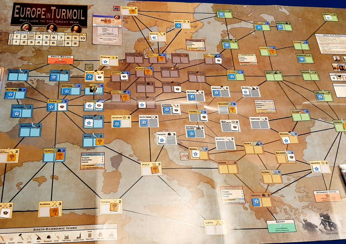 vanlast2's tweet photo. Partida al #EuropeInTurmoil, de @compassgamesllc con @sirgonzzo. Casi 2 años que pasó desde la última vez que lo jugamos. Recordando detalles y tratando de desentrañar estrategias, que tiene bastante... https://t.co/fhIO82rwfz