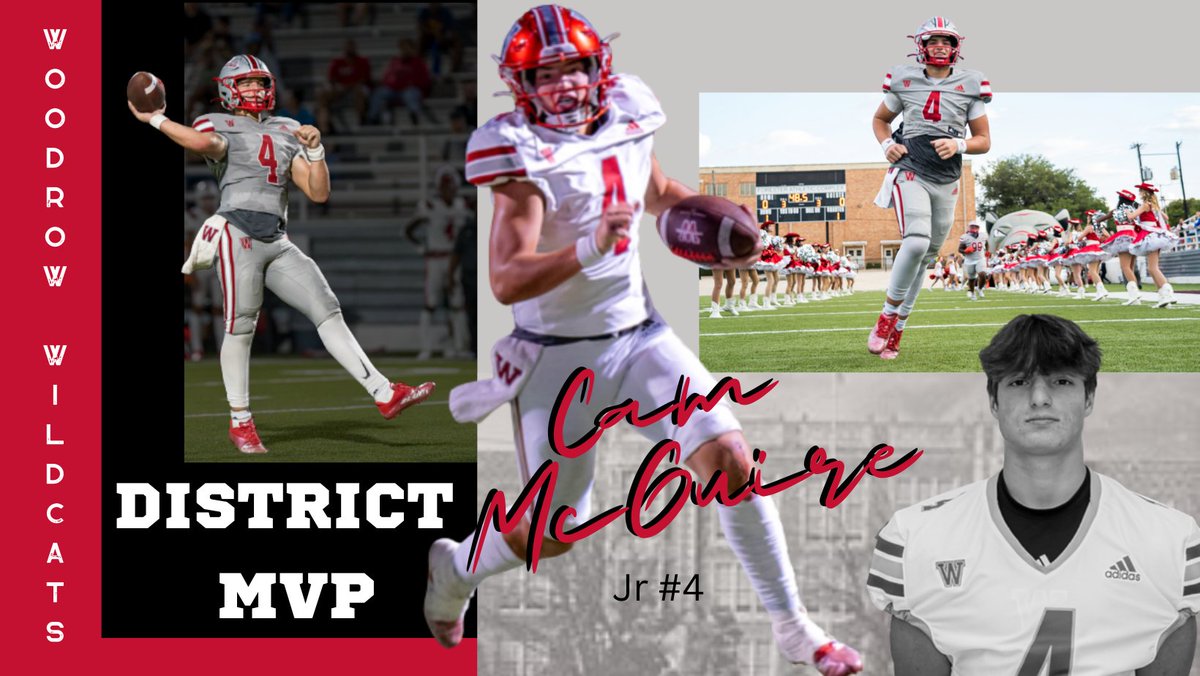 Congrats to <a href="/CamMcGuire06/">Cam McGuire</a> for being named District 6-5A II MVP!
