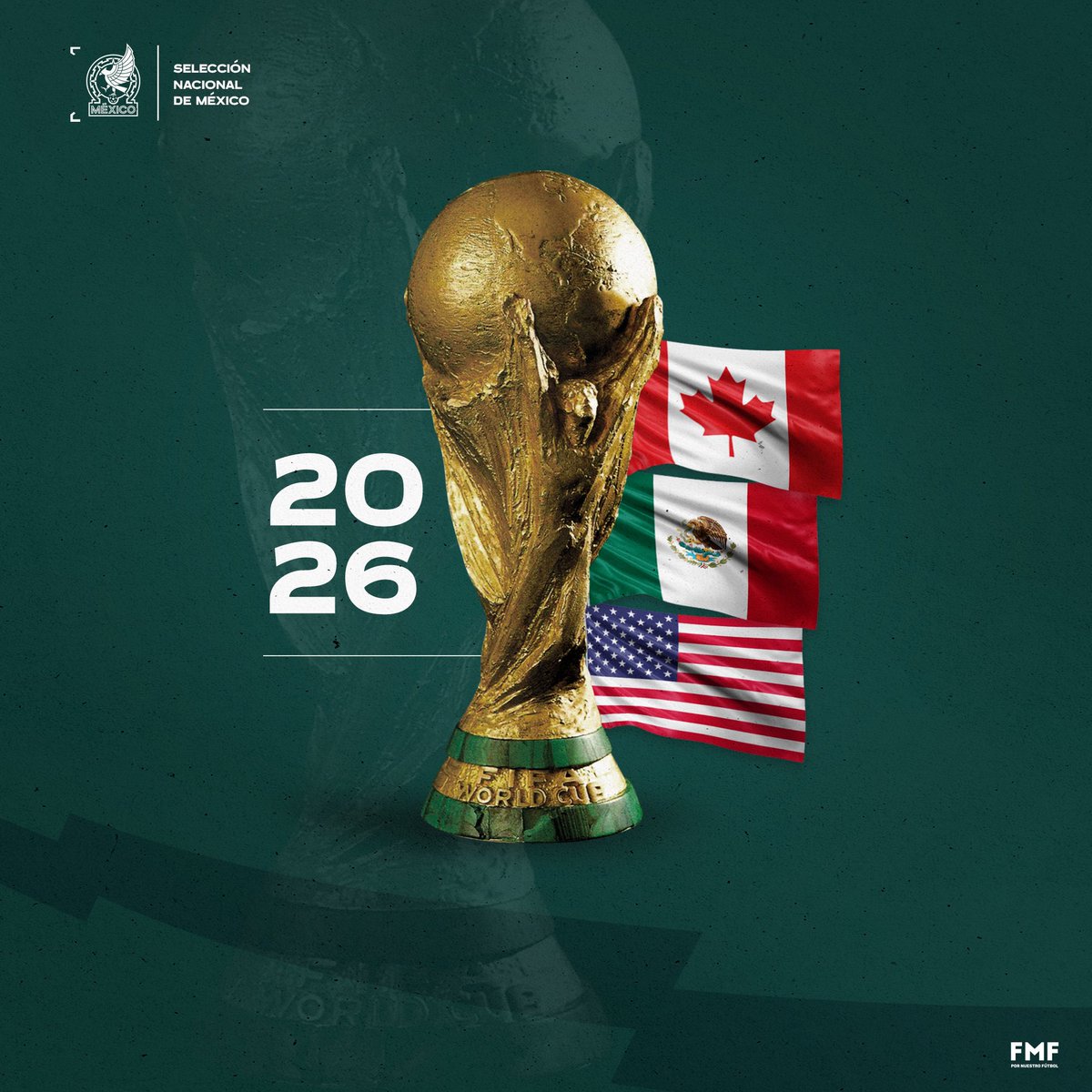 🏆 Siguiente parada: 🇲🇽 🇺🇸 🇨🇦 

¡Los esperamos en cuatro años para la máxima fiesta del fútbol! ⚽️ ❤️

#FMFporNuestroFútbol