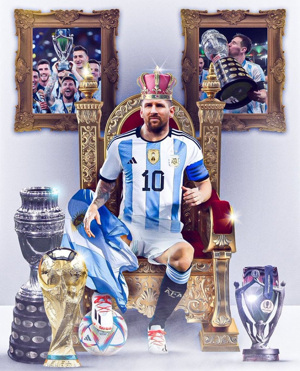 KingMessi_30's tweet photo. Messi is now one of the elites of football. He joins Pele, Maradona R9, Zinade as legends of football.

The Greatest Of All Time #GOAT #WorldCup #WorldcupQatar2022 https://t.co/AcjudXupZb